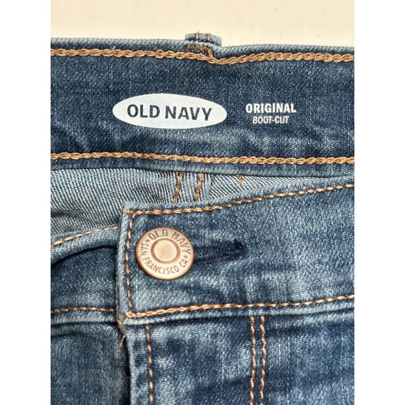 Old Navy Jeans Womens 12 Petite Original Boot Cut Stretch Medium Wash Everyday - Picture 3 of 8